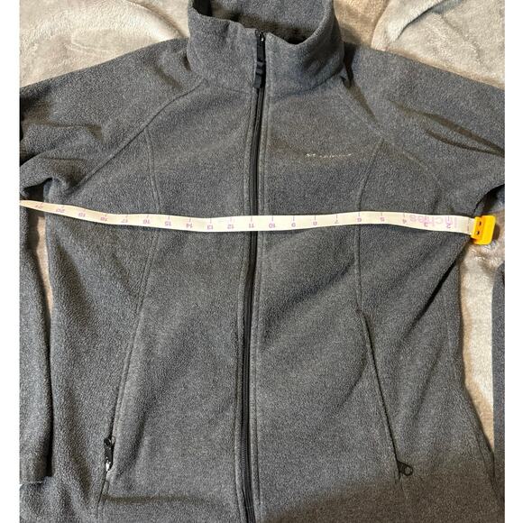 Columbia Benton Springs Fleece Jacket Women Gray Full Zip Outdoor Hiking Medium - Picture 9 of 9
